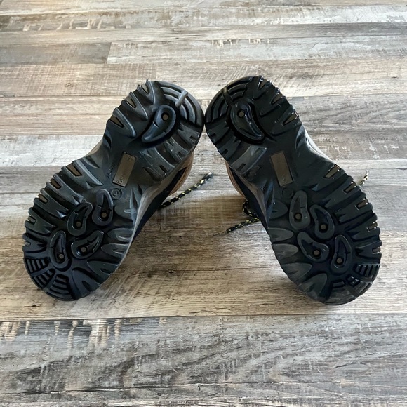 BearPaw Brown Leather Hiking Outdoor Camping Boots Boy's 3 - Picture 5 of 6